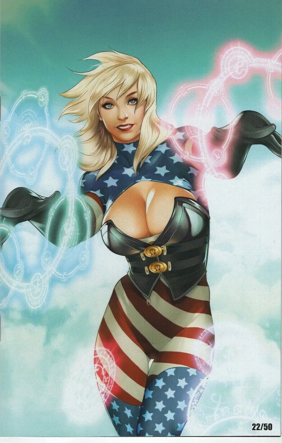 Patriotika #1 Elizabeth Torque VIRGIN Variant GGA Kickstarter Omega Exclusive 