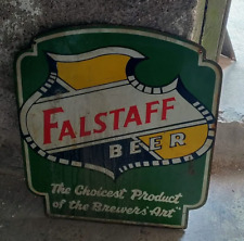 RARE PORCELAIN FALSTAFF ENAMEL SIGN 24X20 INCHES SINGLE SIDED picture