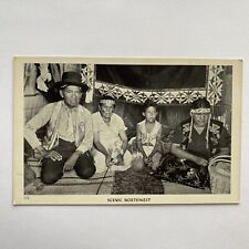 Scenic Northwest. Native American Family Postcard UNP RPPC c1947 picture