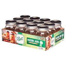 Ball Regular Mouth 16oz Pint Mason Jars with Lids & Bands,12 Count-free shipping picture