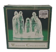Windsor Collection Glass Crystal Nativity Set 6 Figurines Christmas Decoration picture