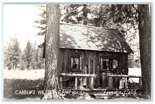 c1940's Cabin Number 3 Wilsteds Camp Fawnskin CA RPPC Photo Vintage Postcard picture