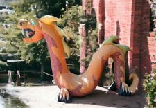 Gemmy 16ft Airblown Inflatable Flaming Mouth Orange Serpent Dragon picture