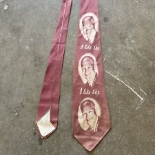 Vintage 50s I Like Ike Dwight Eisenhower Neck Tie President Campaign Rare picture