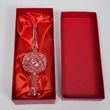 WATERFORD Crystal Glass Christmas Tree Topper Original Box picture