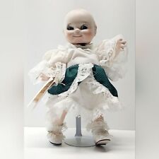 Vintage Handcrafted Original Barbara Ann Nulty Kewpie Doll with Stand Porcelain picture