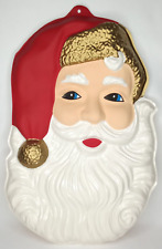 Christmas Santa Claus 3D Plastic Wall Hanging Holiday Decoration picture