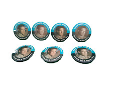 Randy Travis Greatest Hits Vol I II lot 7 pin button vintage Country singer picture