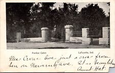 Postcard Purdue Gates in LaFayette, Indiana picture