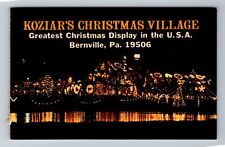 Bernville PA-Pennsylvania, Koziar's Christmas Panoramic, Vintage Postcard picture
