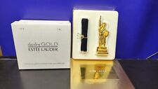 Vintage Estee Lauder Dazzling Gold Statue Of Liberty Perfume Compact 1J7X MIP picture