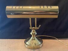 Vintage MMC Brass Adjustable Double Hinged Piano Table Lamp Bankers Judge Desk picture