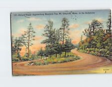 Postcard Hairpin Curve Approaching Mountain Top Mt. Greylock Massachusetts USA picture