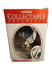 Vintage 1989 Noma Ornamotion Christmas Ornament Santa In Hot Air Balloon picture