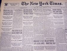 1935 FEBRUARY 22 NEW YORK TIMES - LONG STIRS SENATE - NT 3813 picture