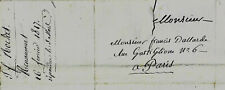 1817 Letter forges de Renaucourt ROCHET to the DALLARDE brothers bankers in Paris picture