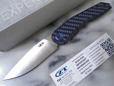 Zero Tolerance ZT OG Blue Carbon Fiber Pocket Knife Magnacut Titanium 0545BLUCF picture