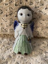 Vintage Tonala Mexico Art Pottery Angel 6.5” Signed picture