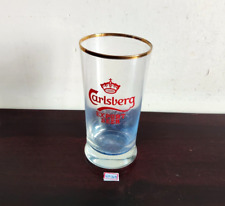 1960s Vintage Carlsberg Red Crown Export Beer Advertising Barware Tumbler GT319 picture