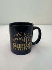 Sleepless In Seattle Coffee Yellow on Blue Mug/Cup by Linyi picture