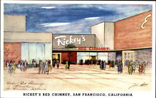Rickey's Red Chimney Stonestown San Francisco California ~ artist rendering picture