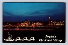 Bernville PA-Pennsylvania, Koziar's Christmas Village Display, Vintage Postcard picture