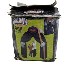 Gemmy Airblown Inflatable Halloween Grim Reaper Archway 9ft Haunted House Lights picture