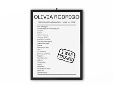 Olivia Rodrigo The O2 Arena London May 14, 2024 Replica Setlist picture