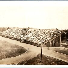 c1910s Ames, IA University Stadium Grand Stand RPPC Barracks Clyde Williams A244 picture
