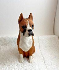 VTG Sandicast Sandra Brue Boxer Dog Sculpture Figurine Signed USA 5.5