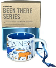 Starbucks Maine Been There Series Collector Ornament Mini Espresso Mug 2 oz 🦞🌲 picture