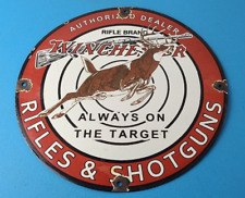 Vintage Winchester Sign - Rifles & Shotguns Firearms Gas Pump Porcelain Sign picture