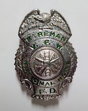 Obsolete Fire Department Badge VFW National Home Eaton Rapids Michigan Pin Badge picture