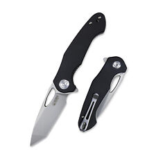 Kubey Dugu Pocket Knife Tanto Blade G-10 Handle with Reversible Clip Edc Tools picture