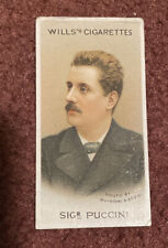 1911 Wills Musical Celebrities Tobacco Giacomo Puccini #39 READ 0e3 picture