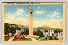 Berkeley CA-California, University of California, the Campanile Vintage Postcard picture