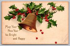 May Your New Year be Bright and Happy-Antique Embossed Postcard c1907-Clapsaddle picture