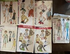 Lot of 7 Vintage Simplicity Sizes 16, 18 1/2, 14-16, 18, 14 Used Cut picture