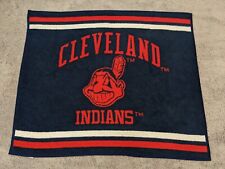 Vintage Biederlack USA Cleveland Indians Chief Blanket Throw 55