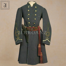 Brand New Grey British Civil War General Wool Jacket Men Long Coat / Jacket picture