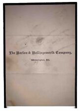 1883, DEATH ANNOUNCEMENT, SAMUEL HARLAN JR, HARLAN & HOLINGSWORTH CO, WILMINGTON picture