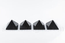 Polished shungite pyramid 50mm 1,97 inches Set 4 pcs EMF protection Karelia picture