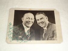 1927 The Happiness Boys Billy Jones & Ernie Hare SIGNED Rare Original Photo picture