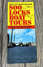 Vintage SOO Locks Boat Tours Sault STE Marie Michigan Brochure Pamphlet picture