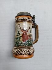 Gerz German Lidded Stein with Stag 94% Zinc See Description  picture