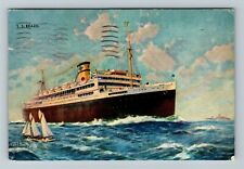 Steamship Brazil c1939 Vintage Souvenir Postcard picture