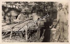 RPPC Two Black Men Make Molasses in Dixie by WM Cline Co Tennessee Postcard picture