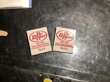 VINTAGE FEATURE DR.PEPPER 100th ANNIVERSARY MATCHBOOK 1885-1995  picture