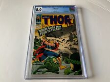 THOR 132 CGC 8.0 CAMEO 1ST EGO DAVE COCKRUM LETTER MARVEL COMIC 1966 picture