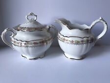 Antique W.E.P Co China Sugar & Creamer Late 1800s/Early 1900s Floral Pattern picture